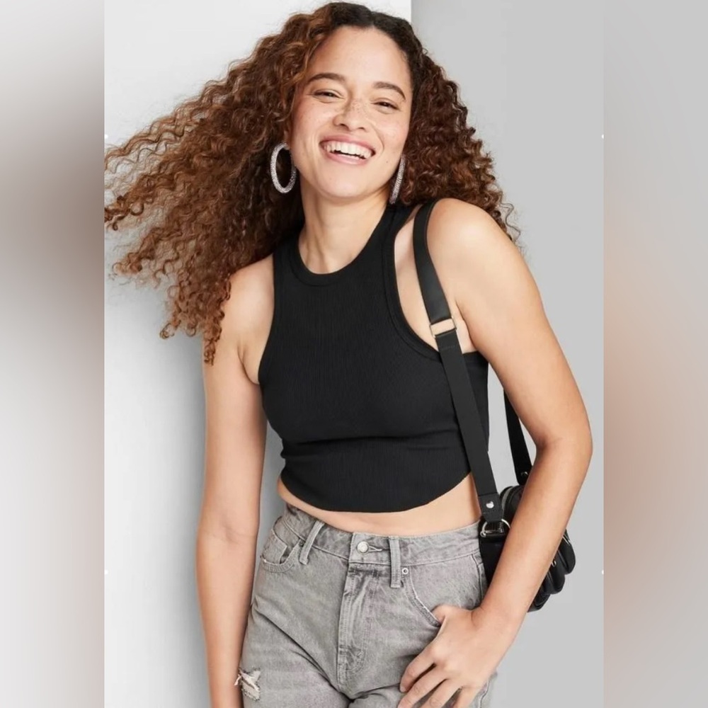 Women's Value Tiny Tank Top - Wild Fable™ Black XS